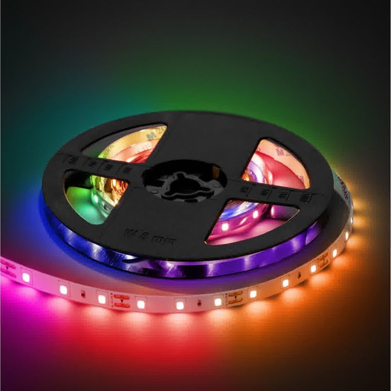Лента светодиодная с блоком 7,2 Вт/м IP20 цветная RGB 3 м TDM
