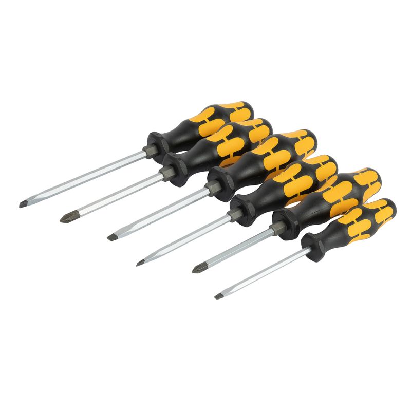 Набор отверток ударных PH, SL 6 шт Wera