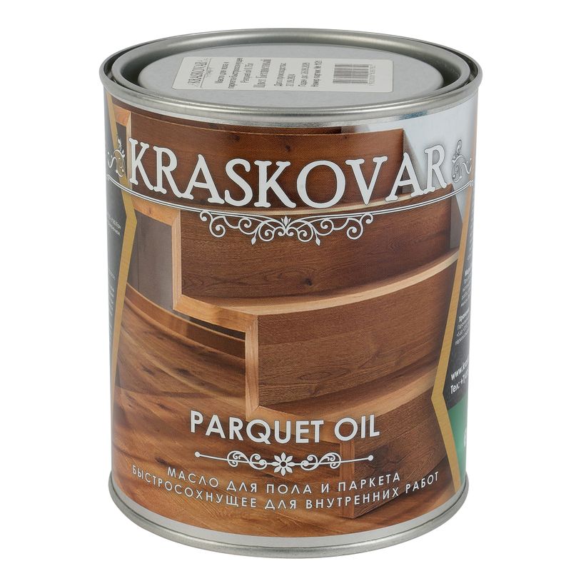 Масло для пола и паркета быстросохнущее Kraskovar палисандр 0,75л