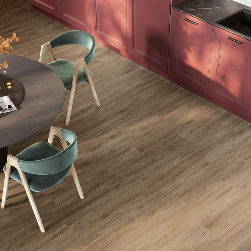 Керамогранит Milton 200х900х7 мм коричневый матовый Alma Ceramica
