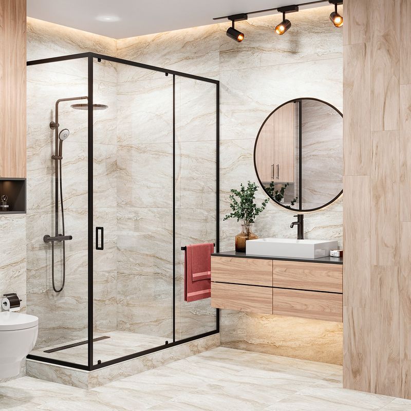 Керамогранит Bottichino 600х1200х8,5 мм светло-коричневый лаппатированный Alma Ceramica