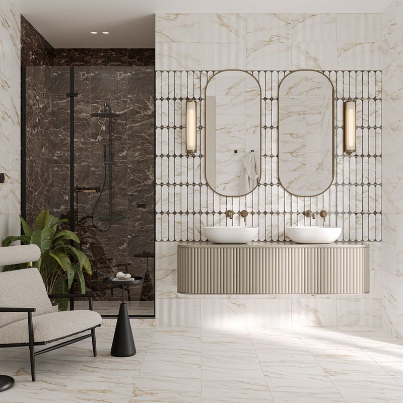 Плитка керамическая Gracia Ceramica Капелла низ 02 400х250х8 мм белая