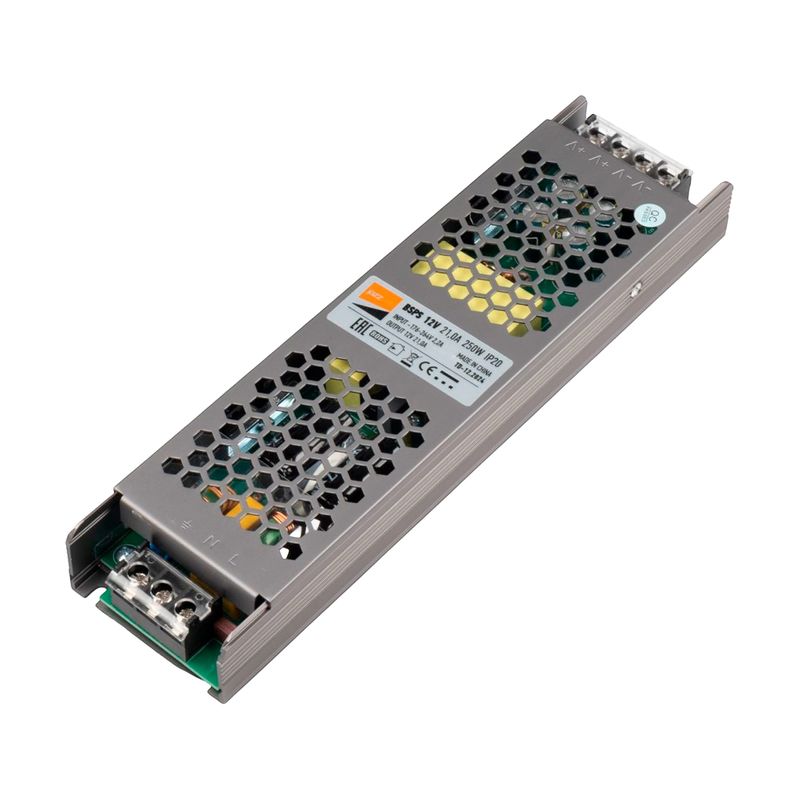 Блок питания для светодиодной ленты 250Вт 21А 12В IP20 JazzWay