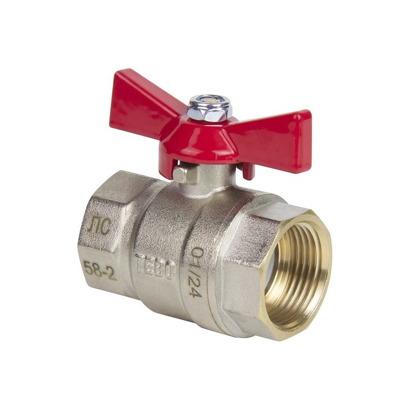 Кран шаровой ВР 1/2" бабочка TEBO 