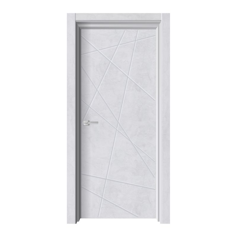 Полотно дверное глухое Двери Гуд Geometry-1 700x2000мм бетон снежный