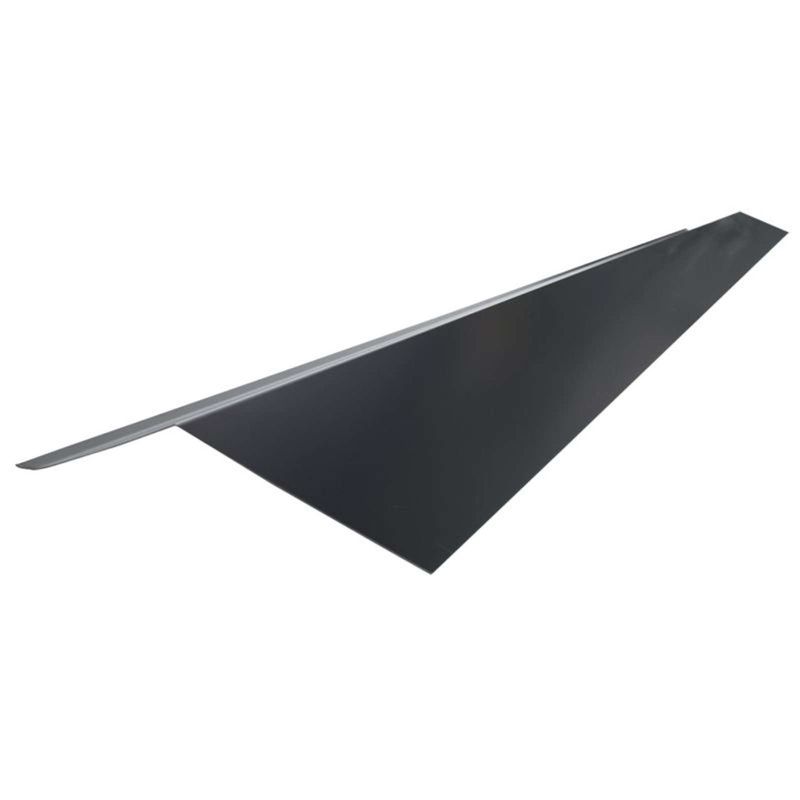 Планка карнизная для гибкой черепицы графит (RAL 7024) матовая 2м