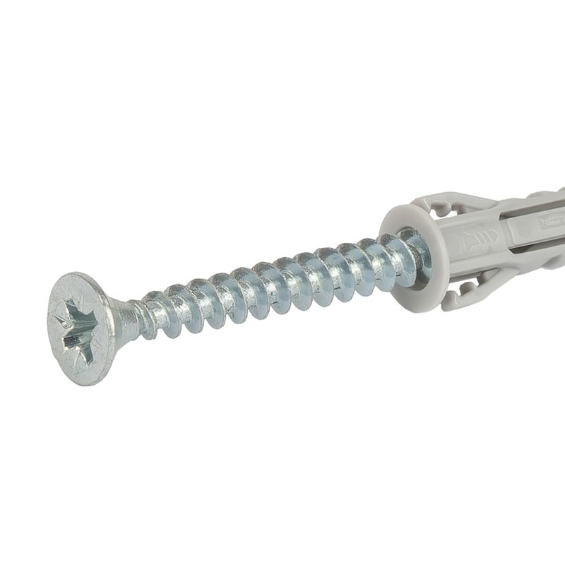 Дюбель универсальный с кромкой SX Plus 6x30мм с шурупом 15шт Fischer