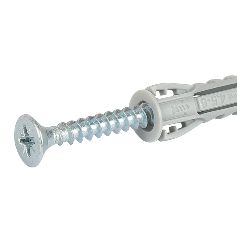 Дюбель универсальный с кромкой SX Plus 8x40мм с шурупом 10шт Fischer