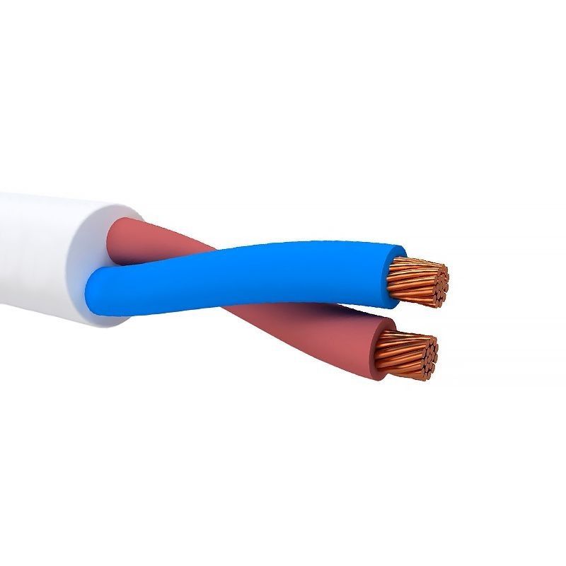 Провод ПВС 2х2,5 ГОСТ белый 5м ПромЭл