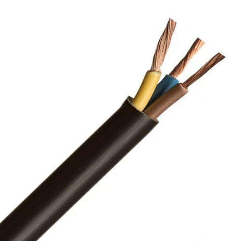 Провод ПВС 3х0,75 ГОСТ черный 100м на отрез ПромЭл