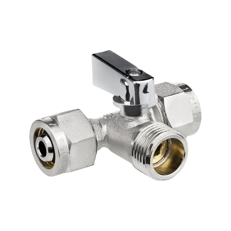 Кран шаровый обжим для сантехприборов 1/2"х16мм (ГОСТ) Masterprof
