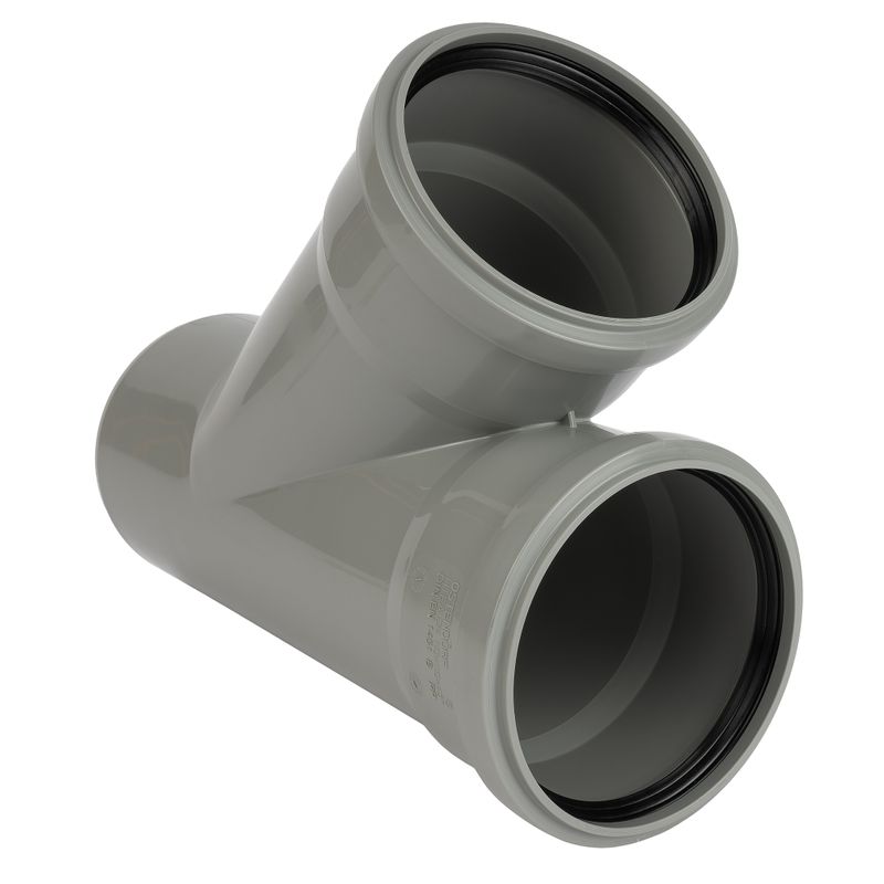 Тройник канализационный 110х110мм 45° Ostendorf