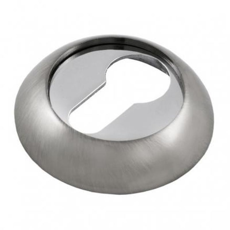 Накладка круглая под цилиндр Palladium CR ET матовый никель/хром
