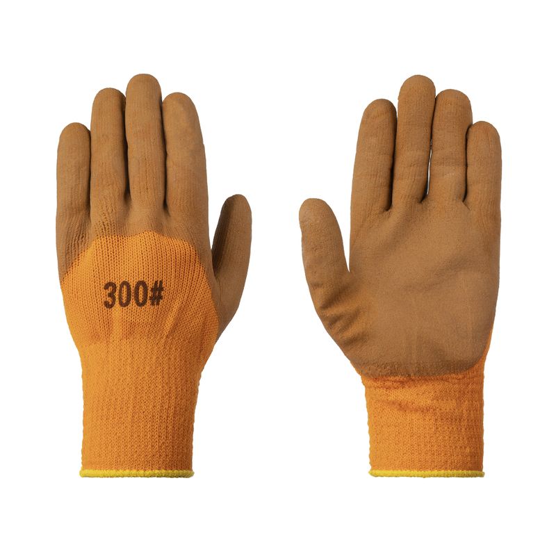 Перчатки акриловые утепленные с обливом 3\4 10шт