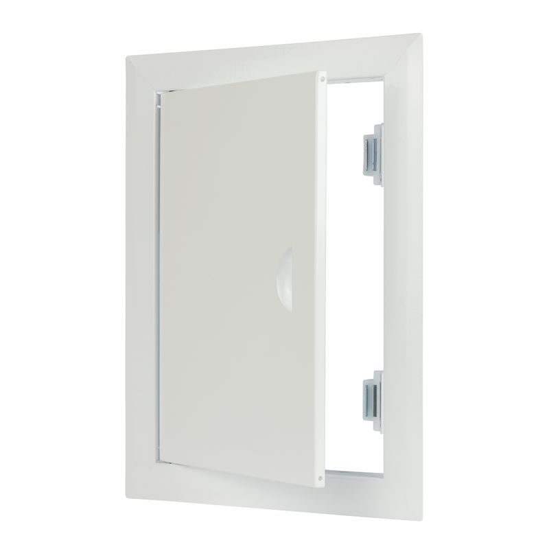 Люк ревизионный металлический с магнитной защелкой белый 200х300 мм Воздух