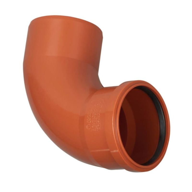 Отвод канализационный радиальный наружный 110мм 87° Ostendorf