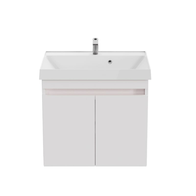 Тумба подвесная Garda Izeo 60см с раковиной Дакота 60см белый