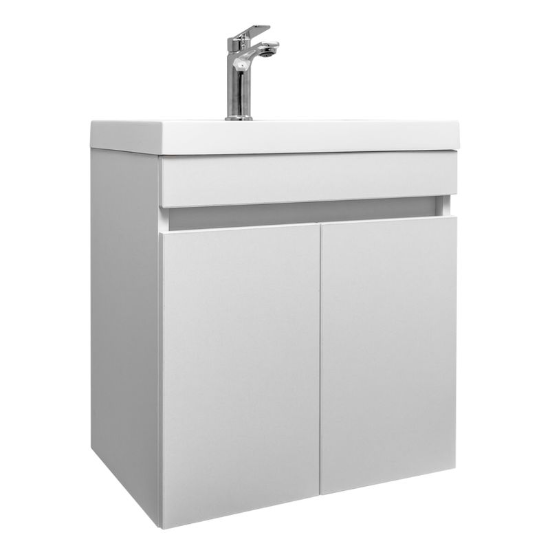 Тумба подвесная Garda Izeo 50см с раковиной Altais 50см белый