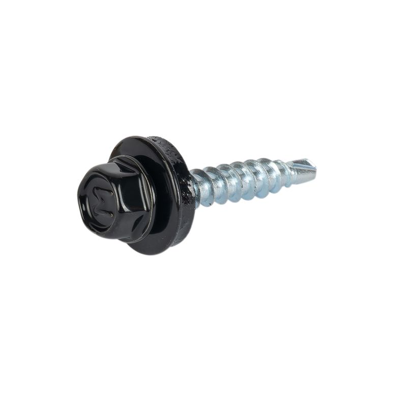 Саморез кровельный 4,8х29мм чёрный (Ral 9005) 250шт Daxmer