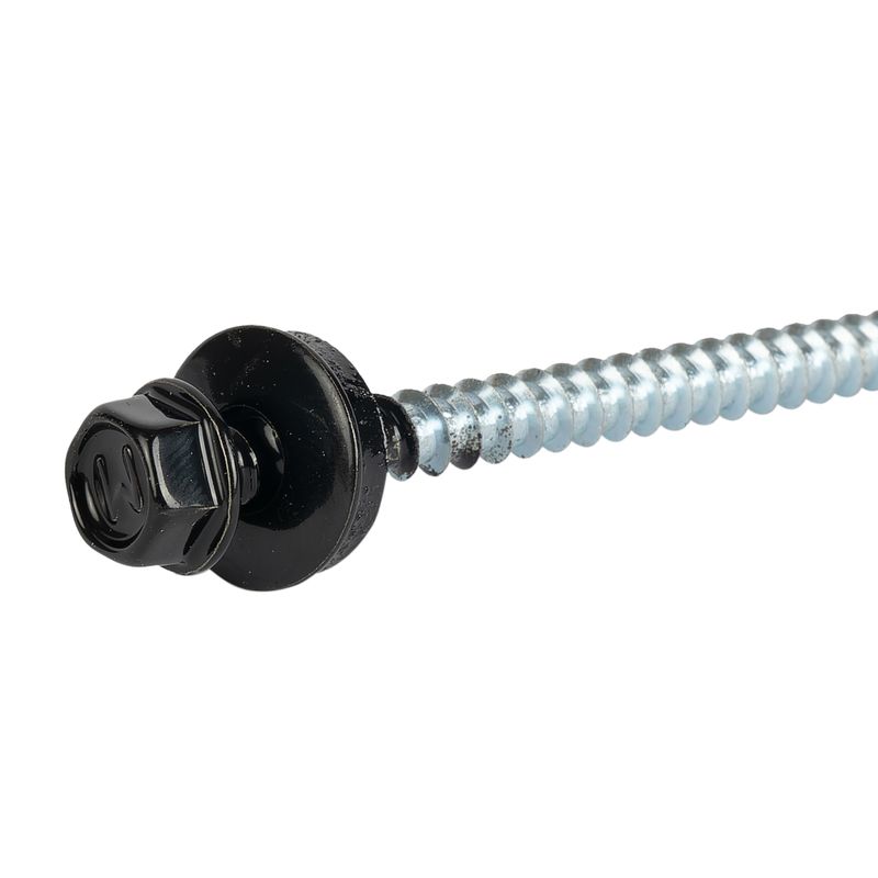 Саморез кровельный 4,8х70мм чёрный (Ral 9005) 100шт Daxmer