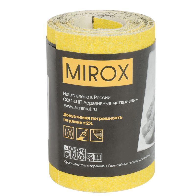 Шкурка Р60 на бумажной основе 115мм x 5м Mirox