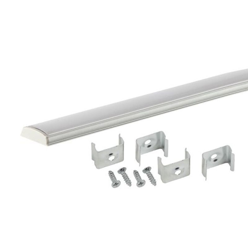 Профиль гибкий для светодиодной ленты 2м матовый рассеиватель Jazzway