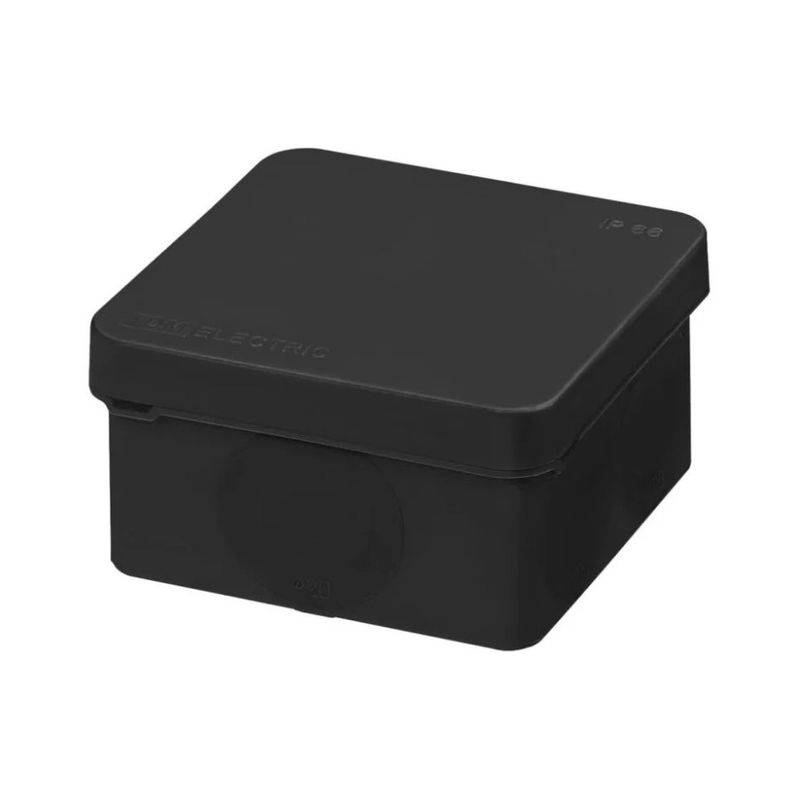 Коробка распределительная накладная под пистолет черная IP66 70х70х40мм TDM