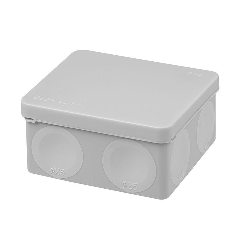 Коробка распределительная накладная под пистолет серая IP66 100х100х50мм TDM