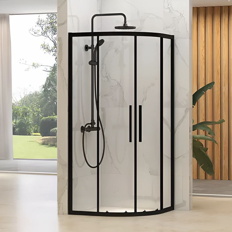 Душевой уголок Comforty полукруг 90х90см стекло прозрачное 6мм