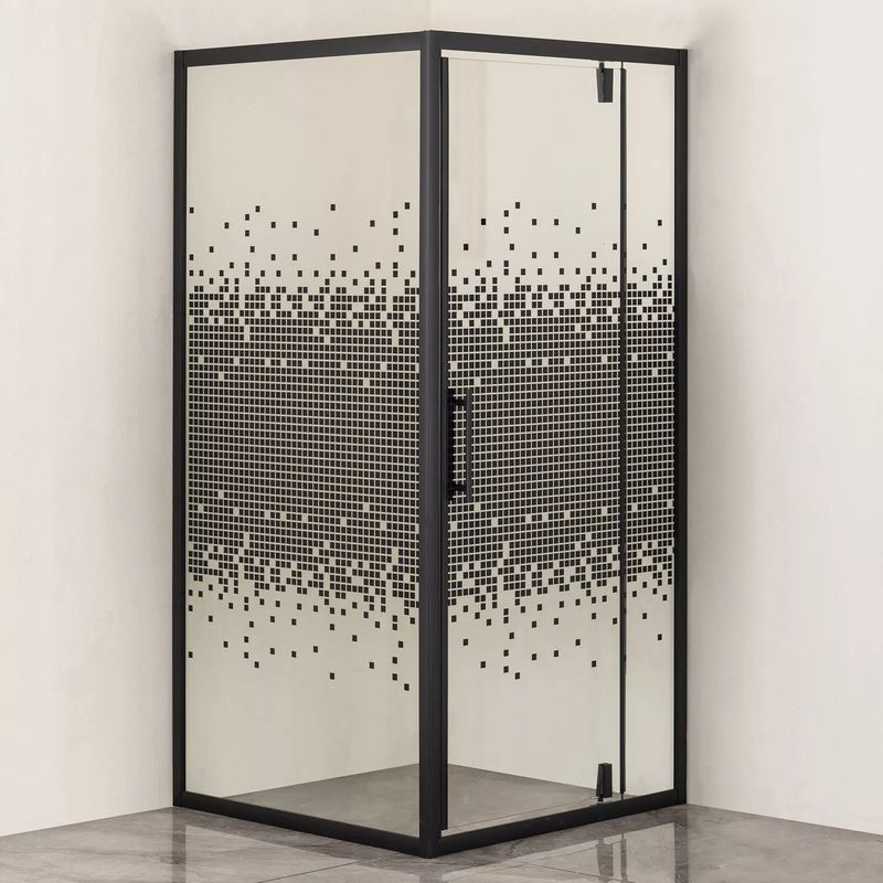 Душевой уголок Comforty 90х90см стекло прозрачное с рисунком мозаика 6мм