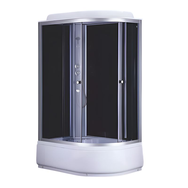 Душевая кабина Comforty левая высокий поддон 120х80см стекло тонированное 4мм