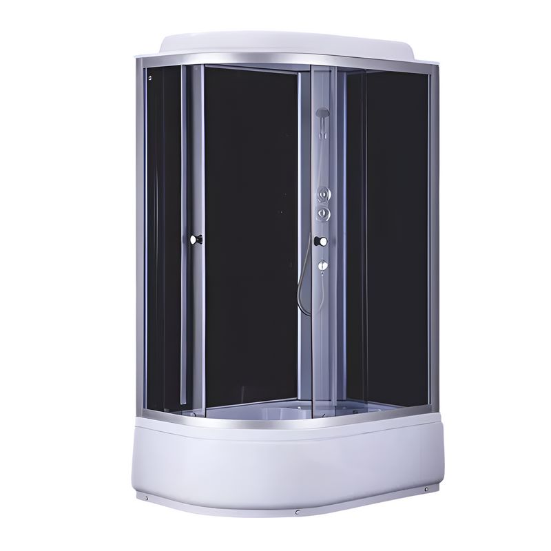 Душевая кабина Comforty правая высокий поддон 120х80см стекло тонированное 4мм