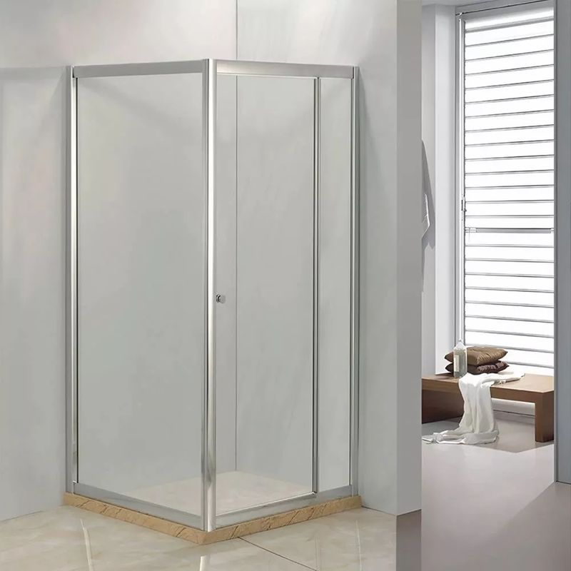 Душевой уголок Comforty 90х90см стекло прозрачное 6мм профиль хром