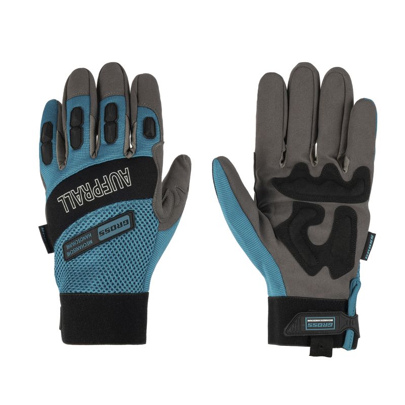 Перчатки комбинированные универсальные с защитными накладками размер XL Gross