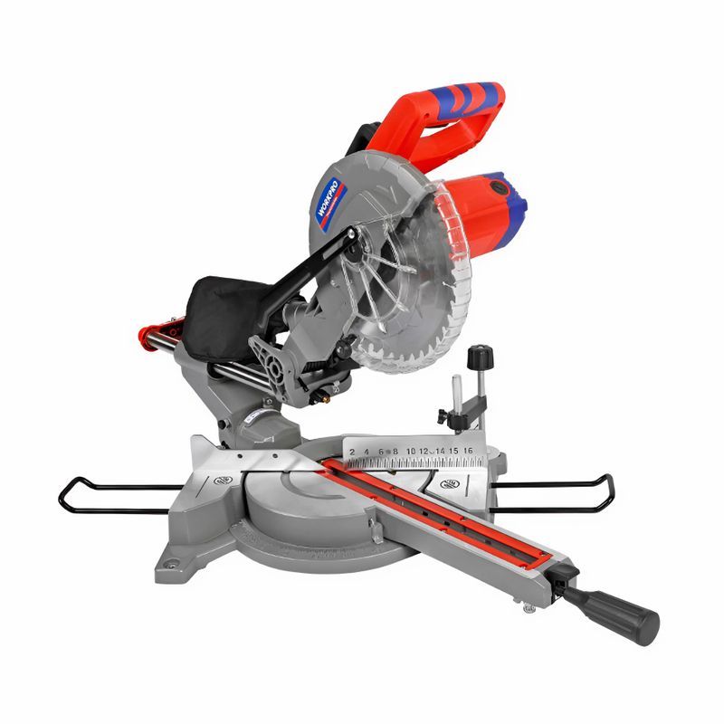 Пила торцовочная с протяжкой Workpro 1800Вт 255мм