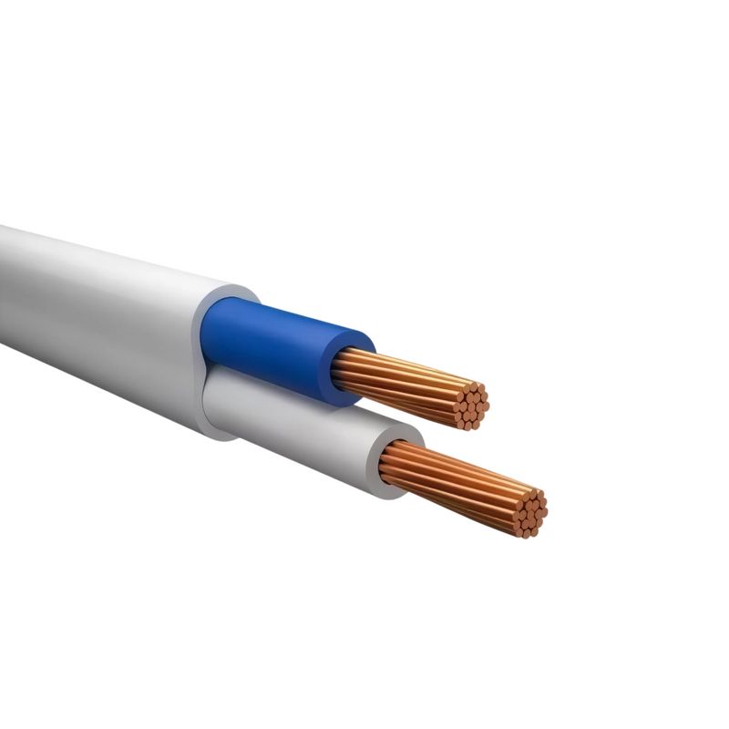 Провод ШВВП 2х0,75 ГОСТ белый 5м Промэко