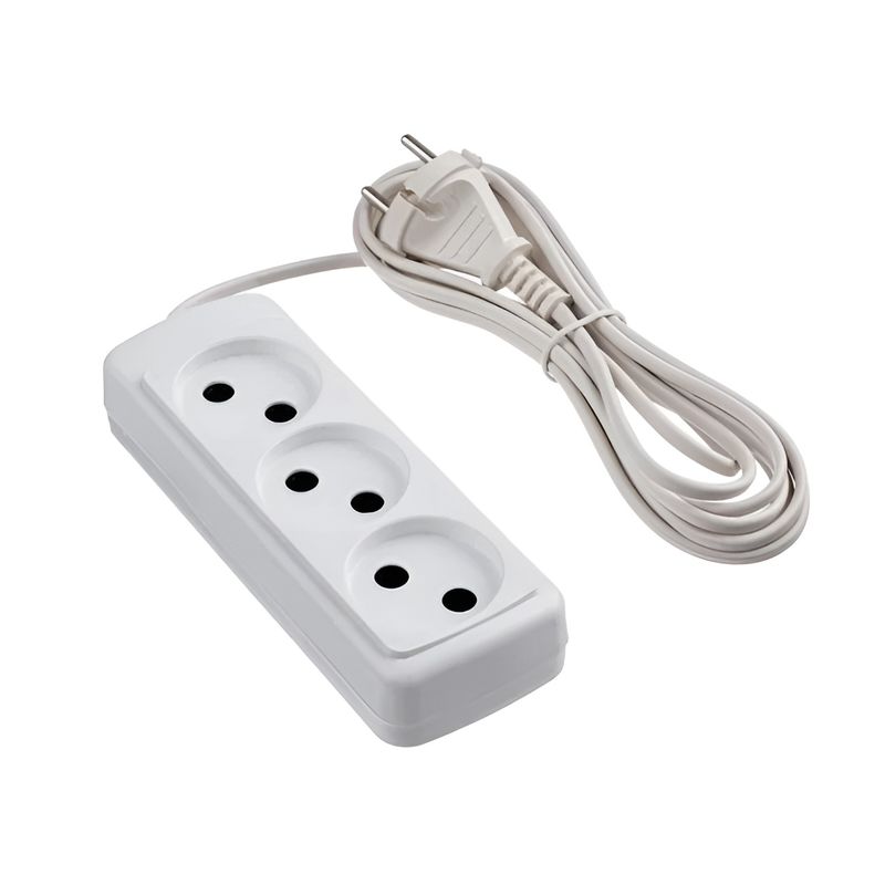 Удлинитель 5м 3 розетки без заземления ШВВП 2х0,75мм 1300Вт Старт