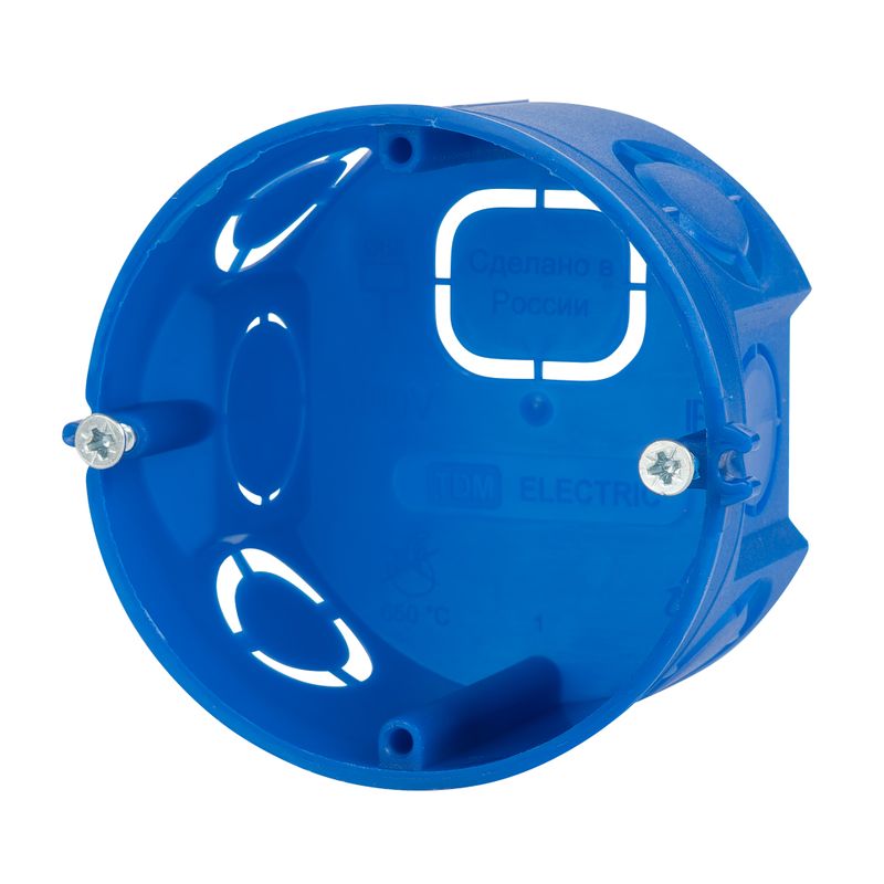 Коробка установочная 68х42мм для сплошных стен 300шт TDM