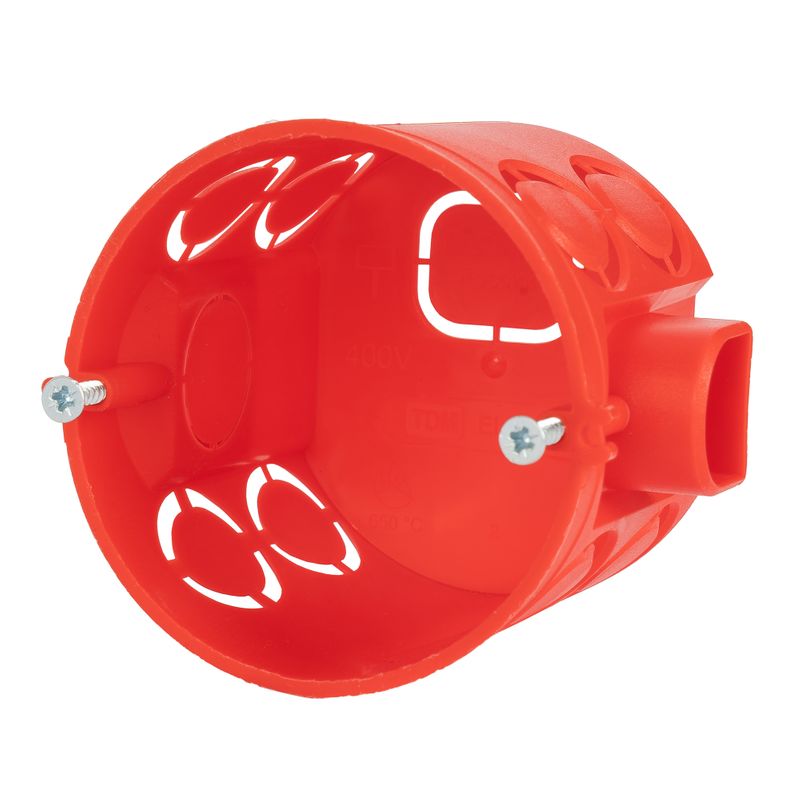 Коробка установочная 68х62мм для сплошных стен с соединителем 200шт TDM