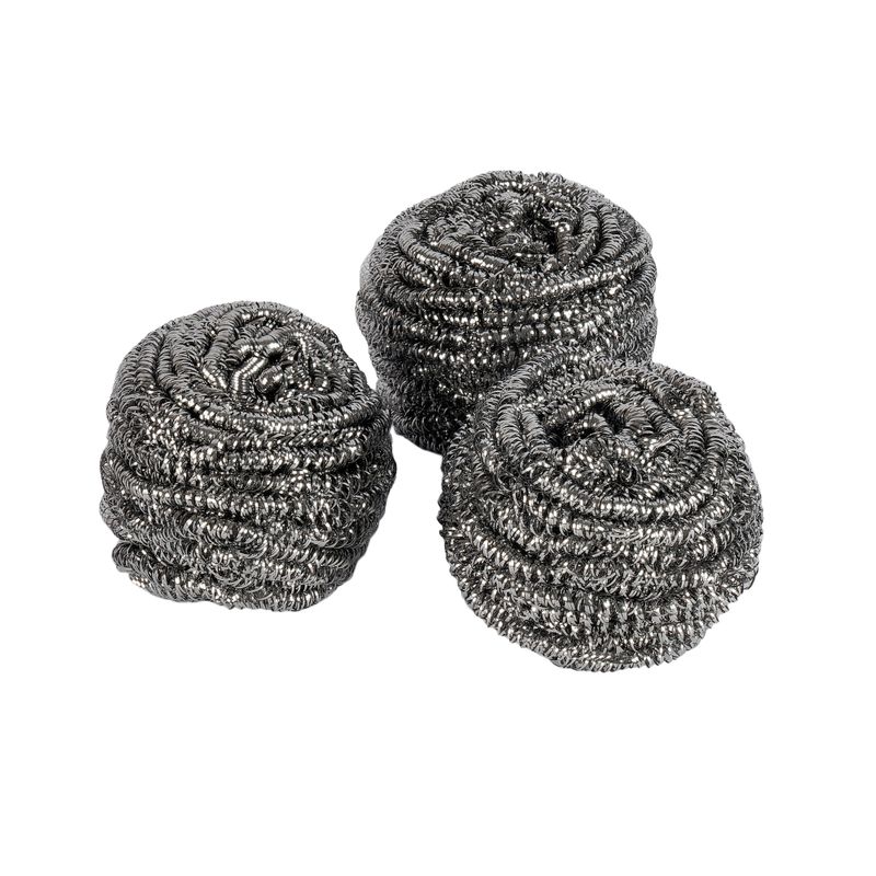 Губки для посуды металлические спиральные 6х5см 3шт OfficeClean