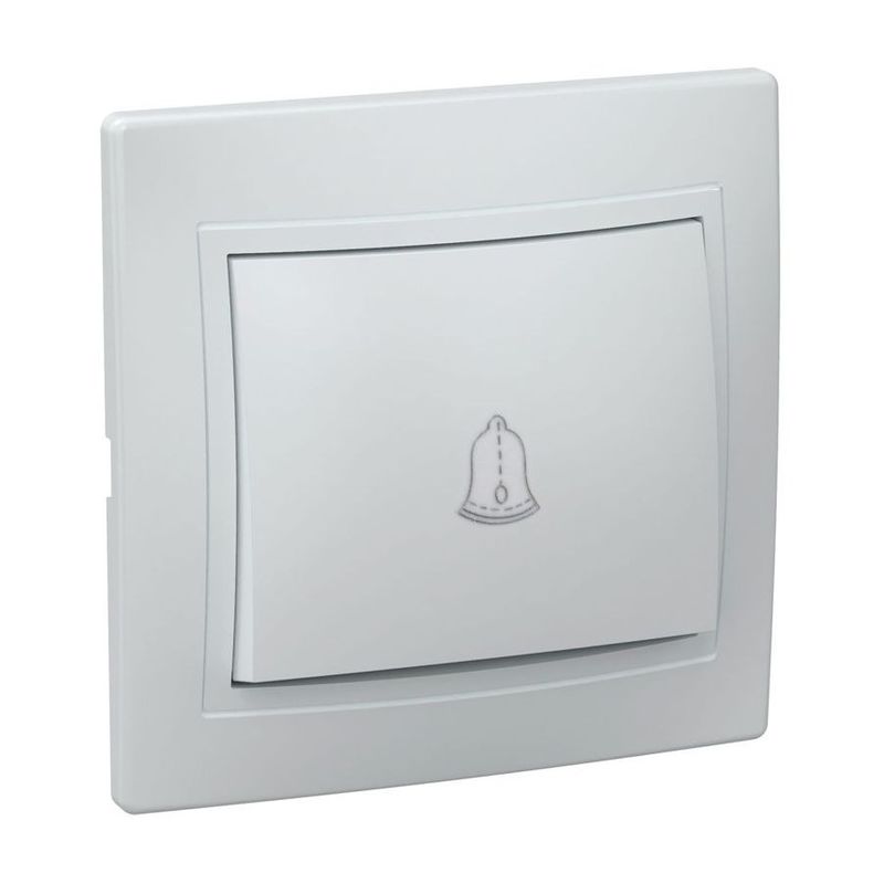 Выключатель с самовозвратом Кварта белый IP20 IEK