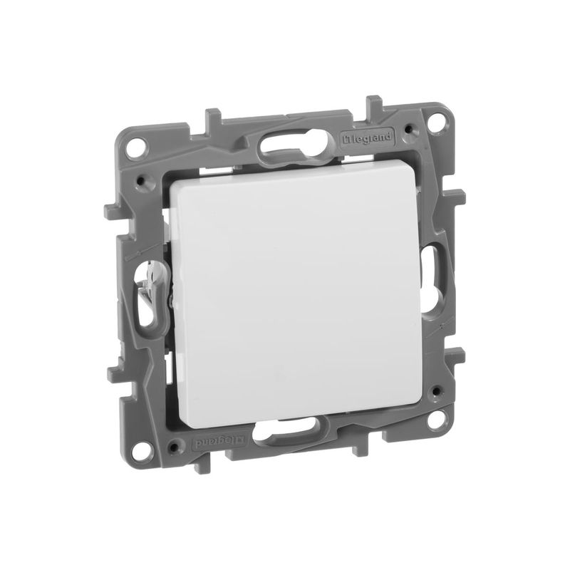 Механизм переключателя проходного одноклавишный Etika белый IP20 Legrand