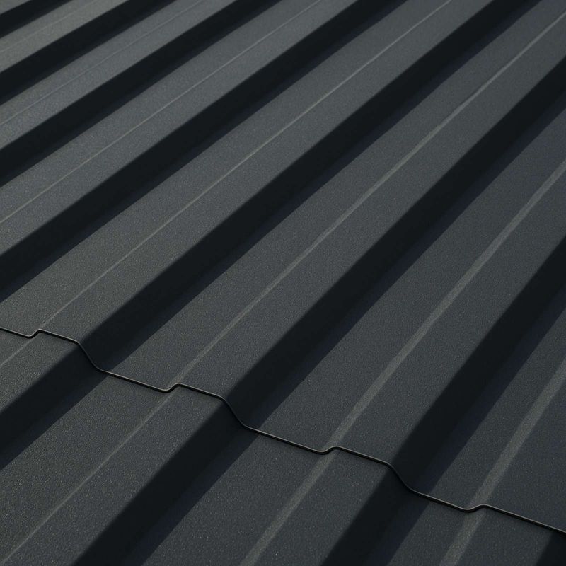 Профнастил МП20 1150х6000мм 0,45мм (RAL 7024) серый графит_1