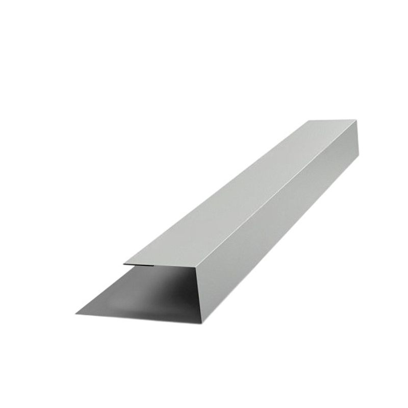 Профиль J металлический 24х18х3000мм (RAL 9003) белый