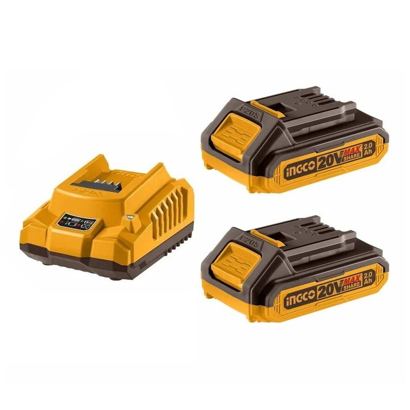 Набор аккумуляторов 2х2Ач и зарядное устройство 2А Ingco FBCPK1222