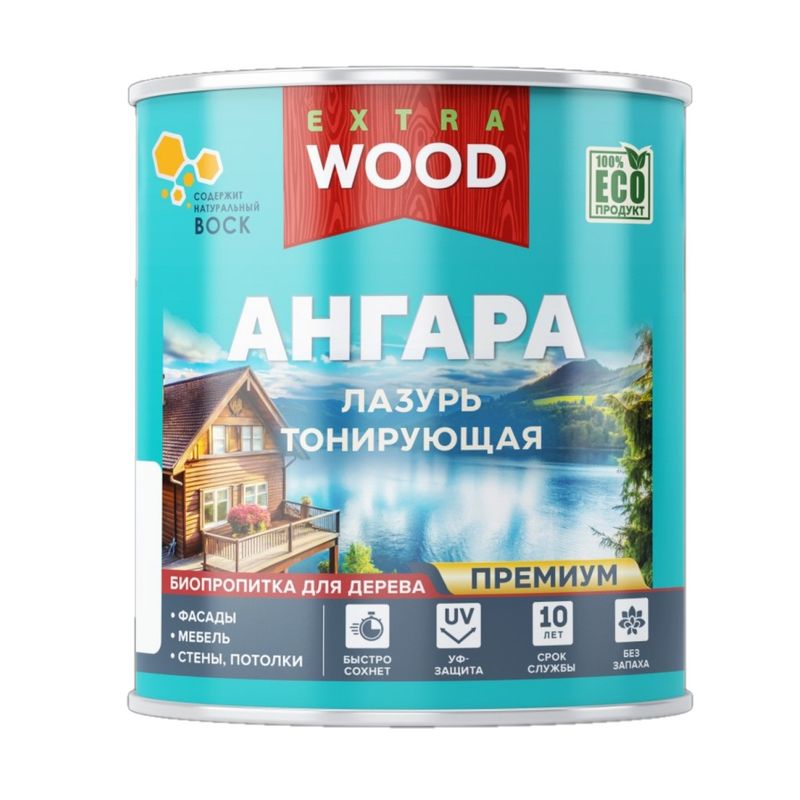 Лазурь акриловая для дерева Ангара бесцветный 0,75л Farbitex Profi