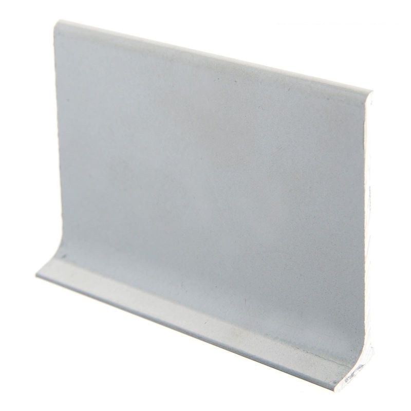 Плинтус алюминиевый L-образ ЭлитПроф (60х11х2500мм) полимерное покрытие, серебристый