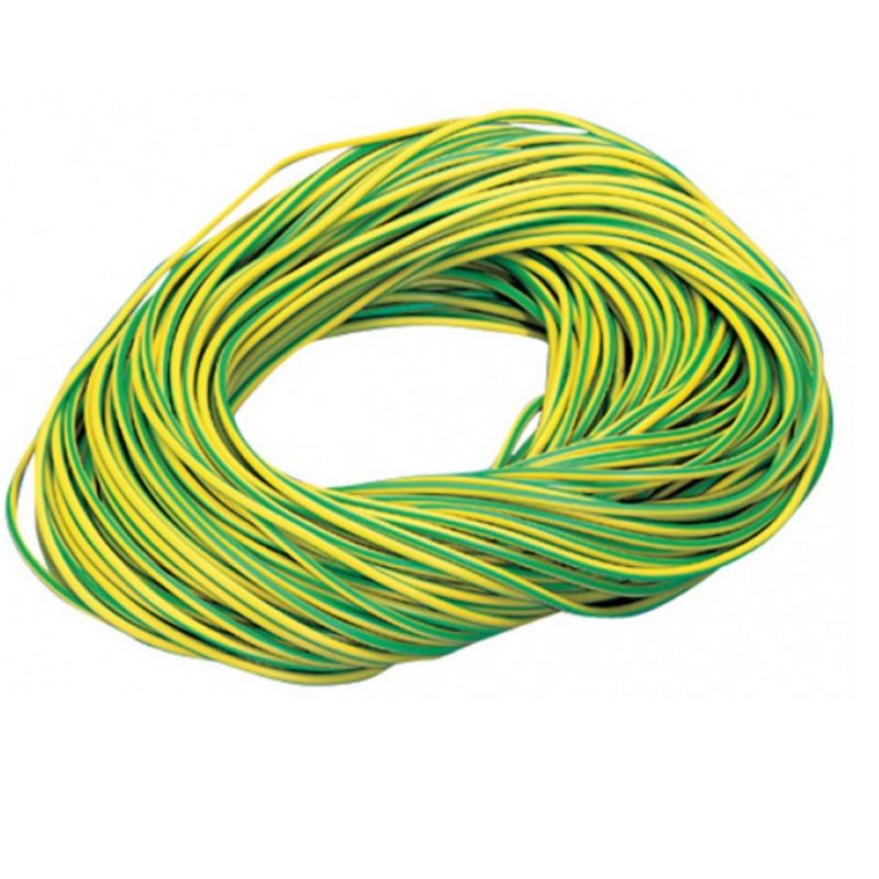 Провод ПуГВ 1 ГОСТ желто-зеленый (100 м)