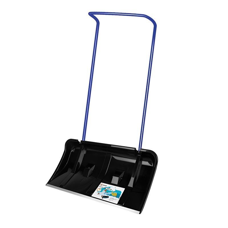 Скрепер для уборки снега 80х44см из полипропилена на колесиках Бедуин