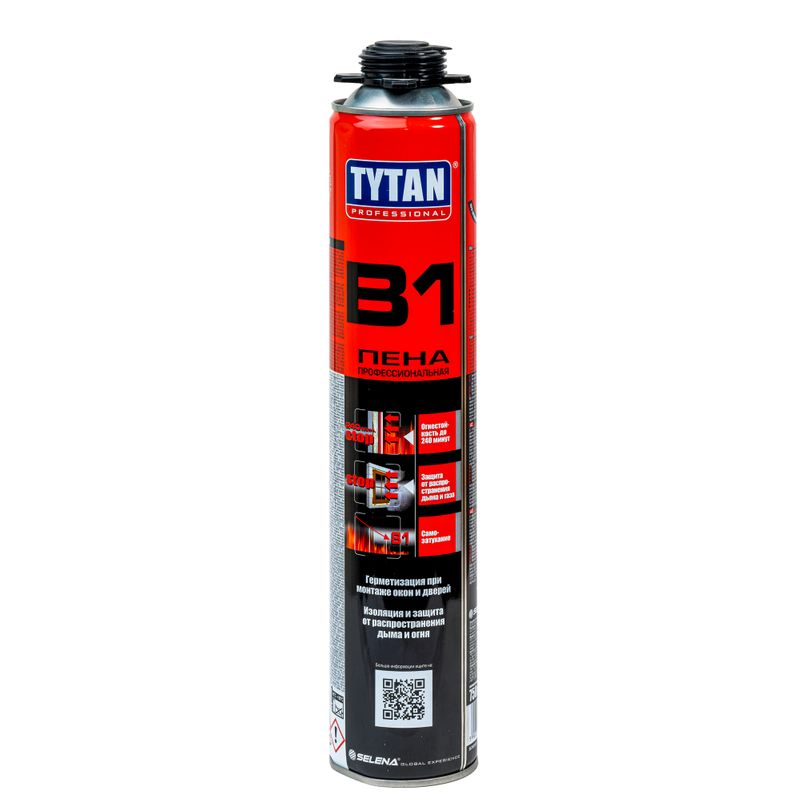Пена монтажная Tytan B1 огнеупорная профессиональная 750 мл